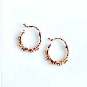 Astley Clarke Floris Hoops in Rose Gold Vermeil